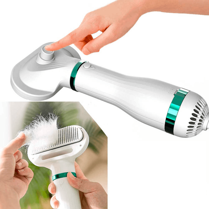 🐶✨ PetGroom Pro – Cepillo Secador Profesional 2 en 1 para Mascotas