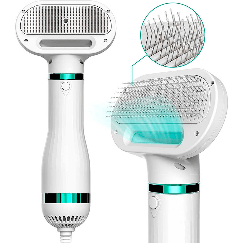 🐶✨ PetGroom Pro – Cepillo Secador Profesional 2 en 1 para Mascotas