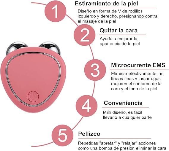 ✨💆‍♀️ Masajeador Facial de Microcorriente Recargable