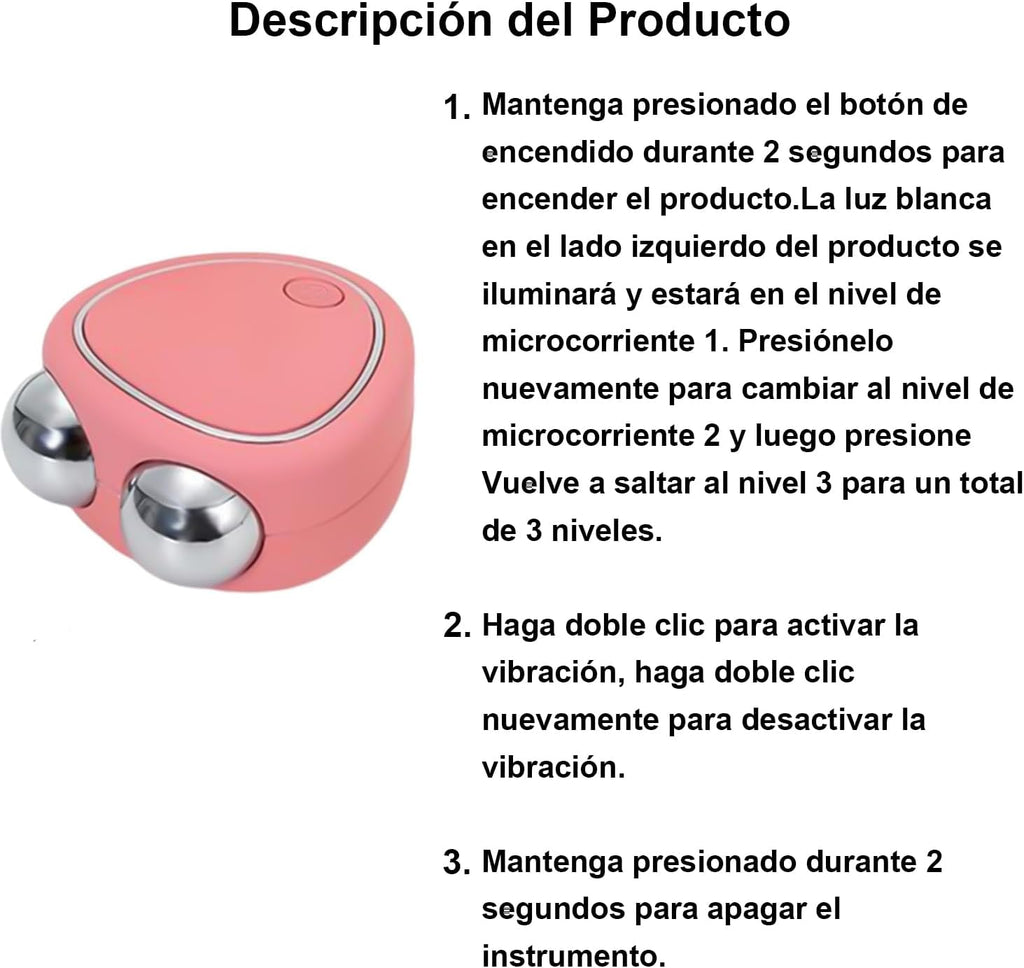 ✨💆‍♀️ Masajeador Facial de Microcorriente Recargable
