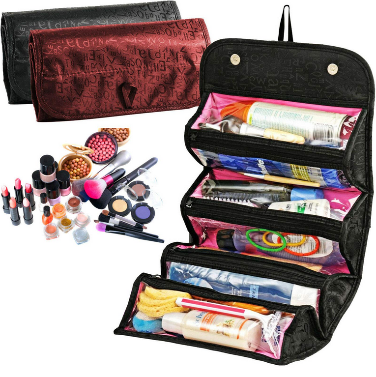 💄✨ Bolso Enrollable para Maquillaje – Organización y Estilo en Todo Momento