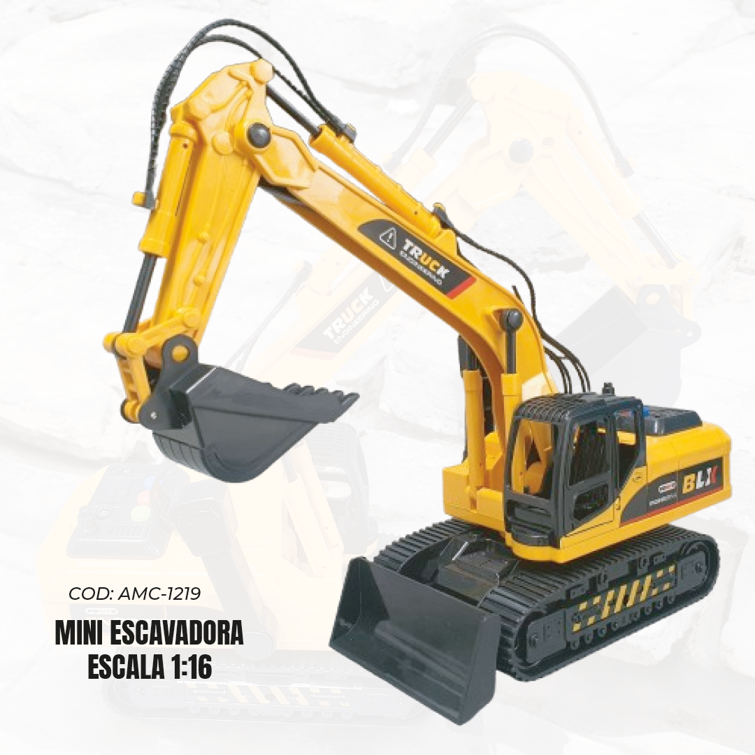 🚜🏗️ Mini Excavadora Escala 1:16