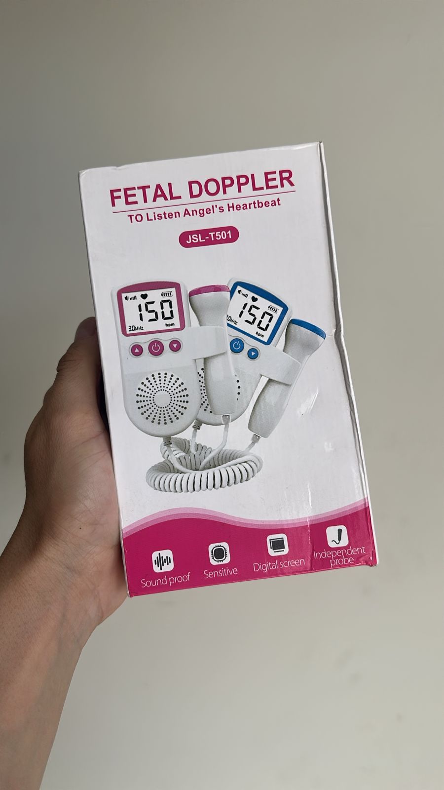 👶💖 Monitor Fetal Portátil – Escucha Cada Momento Especial