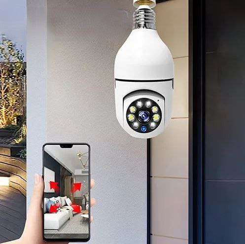 💡📹 VisionLight Pro – Foco Panorámico WiFi