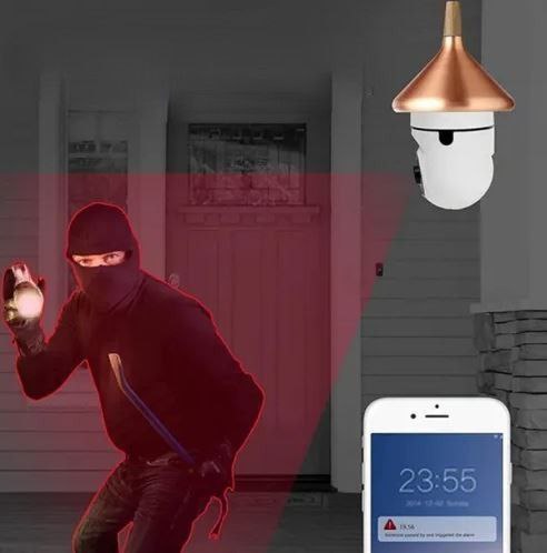 💡📹 VisionLight Pro – Foco Panorámico WiFi