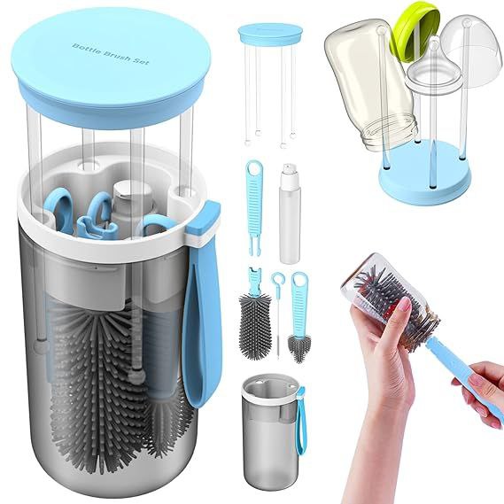🍼✨ Kit de Limpieza de Botellas y Biberones 6 en 1