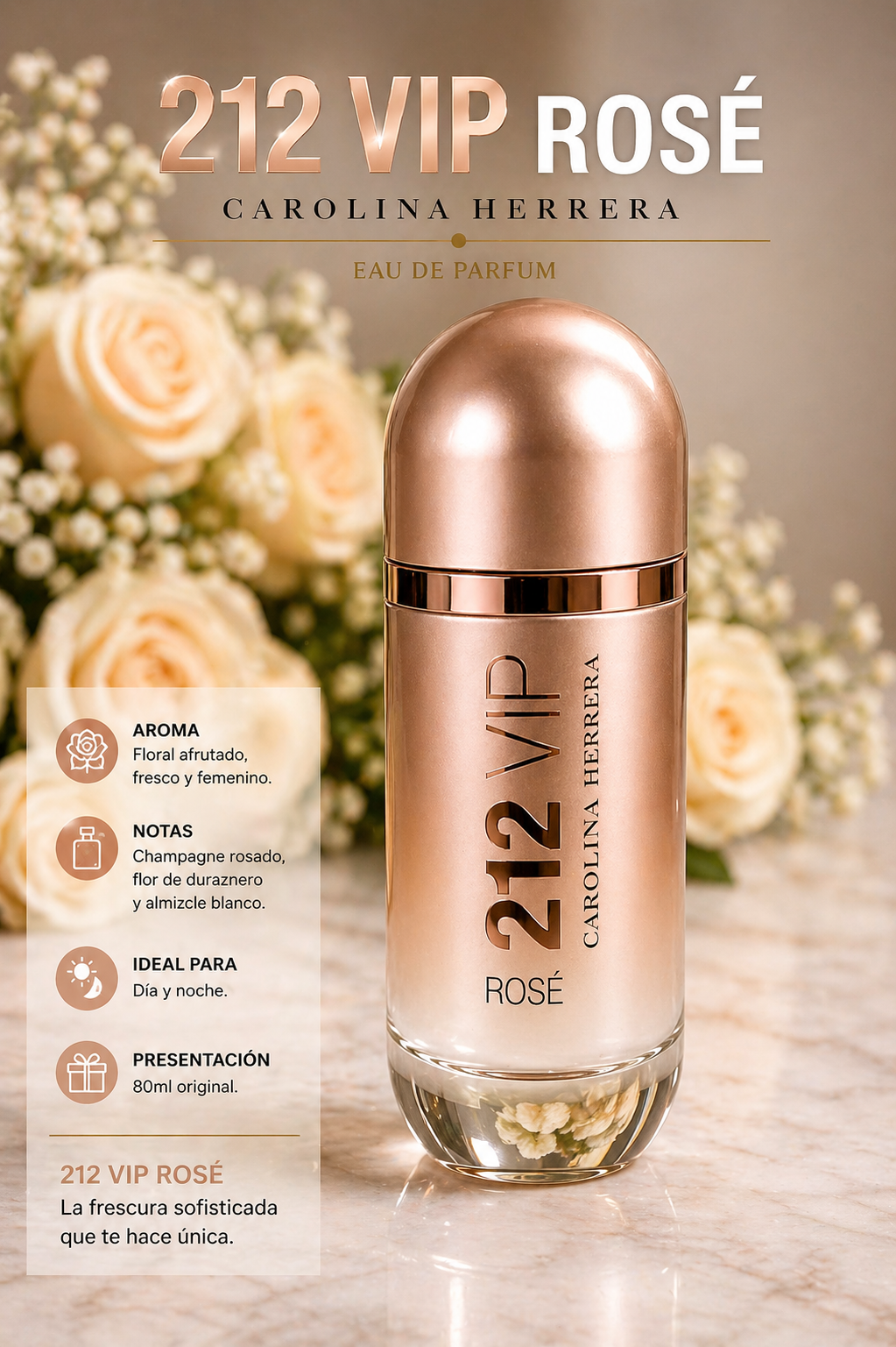 🌹⌚ Combo Date-Rose – Perfume + Reloj Elegante