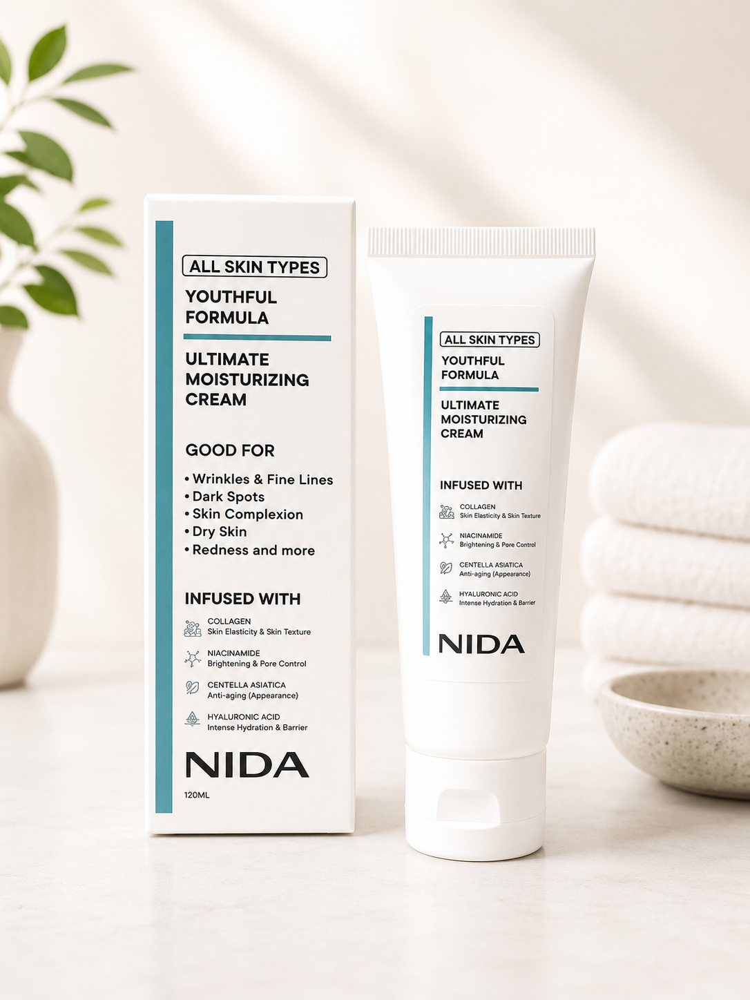✨💆‍♀️ NIDA Youthful Glow – Crema Antiarrugas