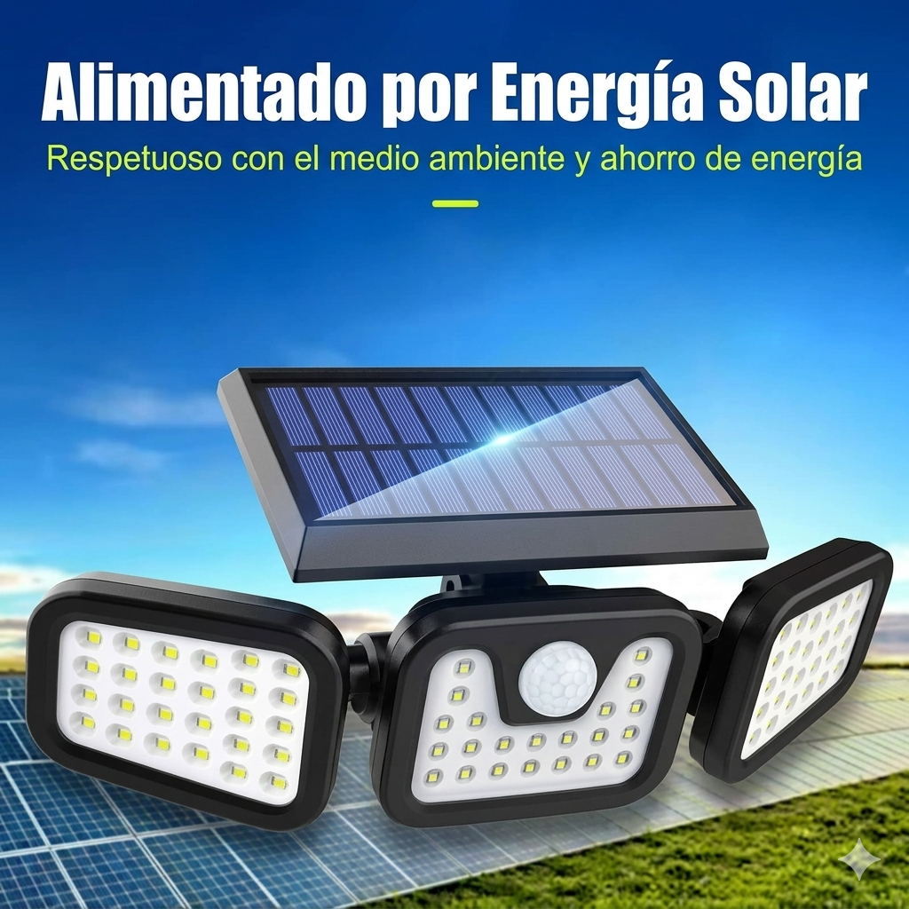 ☀️💡 SolarLight Pro – Reflector Solar para Exteriores