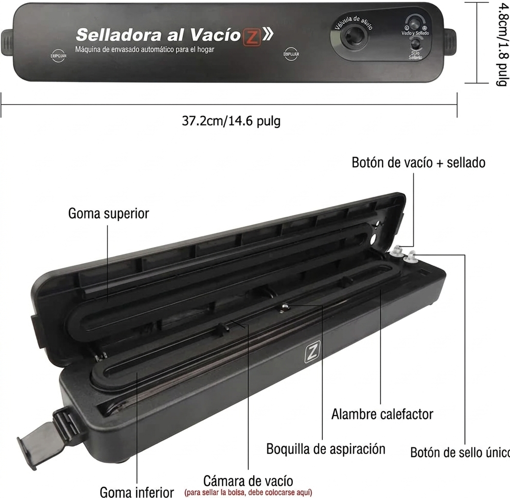 🥡✨ Selladora de Fundas Portátil – Conserva la Frescura por Más Tiempo