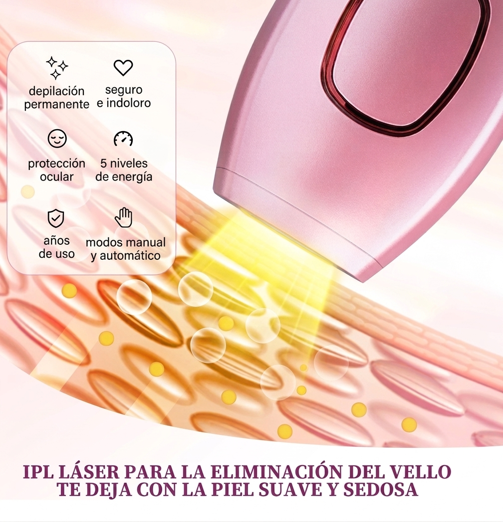 ✨ SILKGLOW LUXE™ | Depiladora IPL + Colágeno by NEXURA ✨