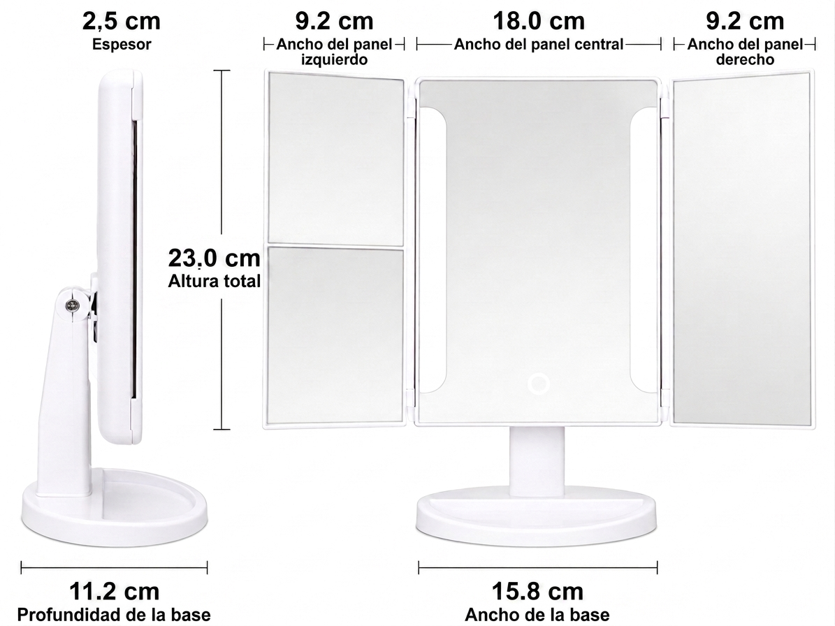 ✨🪞 GlowMirror Pro – Espejo con Luz LED y Aumento