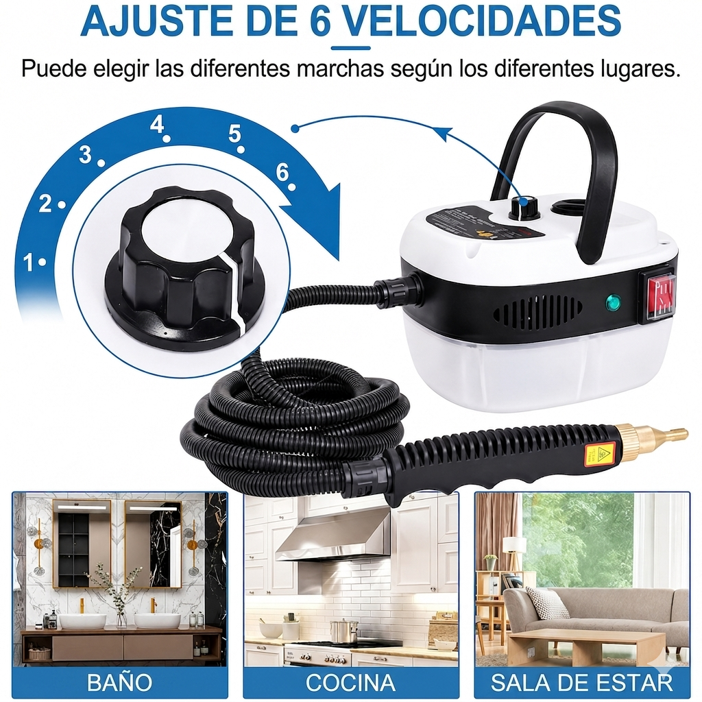 🧼✨ Combo Limpieza Profunda – Máquina a Vapor + Spray Antisarro