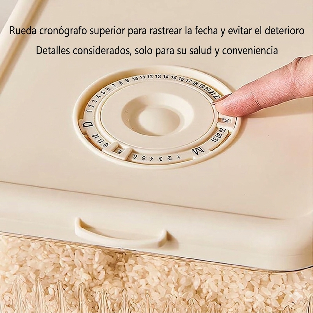 🌾✨ FreshStore Pro – Dispensador Inteligente de Arroz y Granos 22 lbs