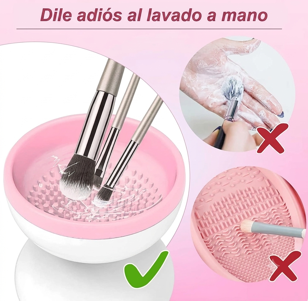 💄✨ BrushClean Pro – Limpiadora Eléctrica de Brochas