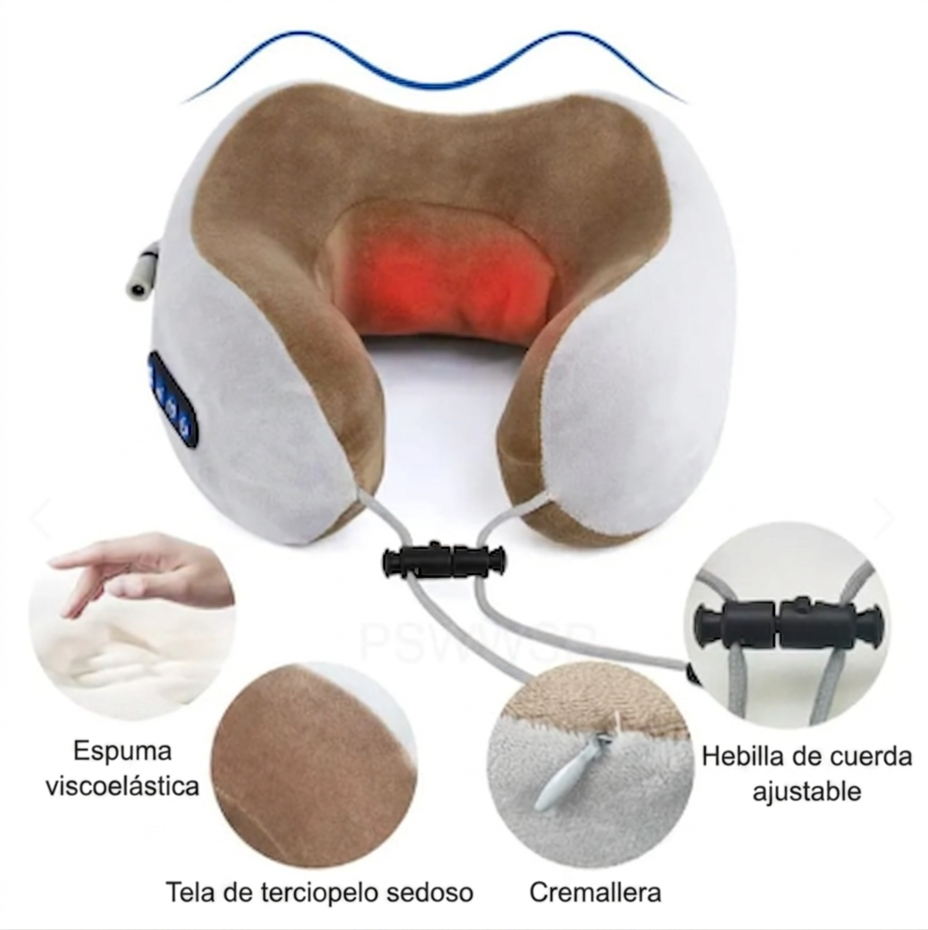 💆‍♂️✨ RelaxNeck Pro – Almohada Masajeadora Eléctrica para Cuello