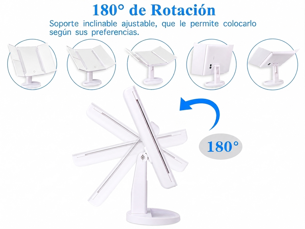 ✨🪞 GlowMirror Pro – Espejo con Luz LED y Aumento