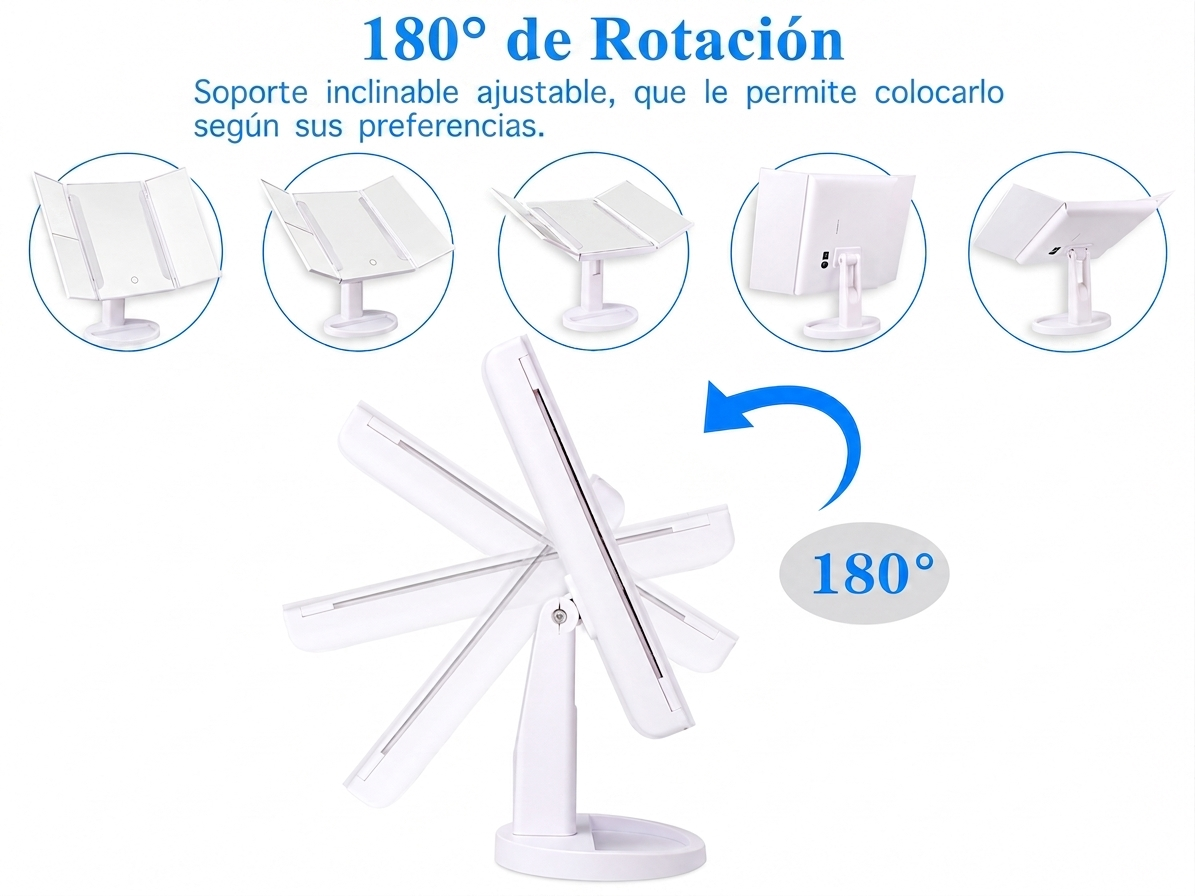 ✨🪞 GlowMirror Pro – Espejo con Luz LED y Aumento
