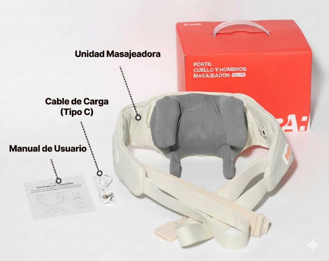 💆 Masajeador Cervical Premium 4D con Calor Relajante